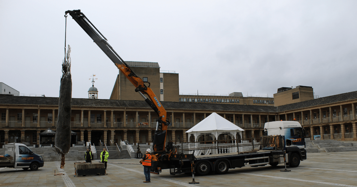 Piece Hall Christmas Tree Delivery