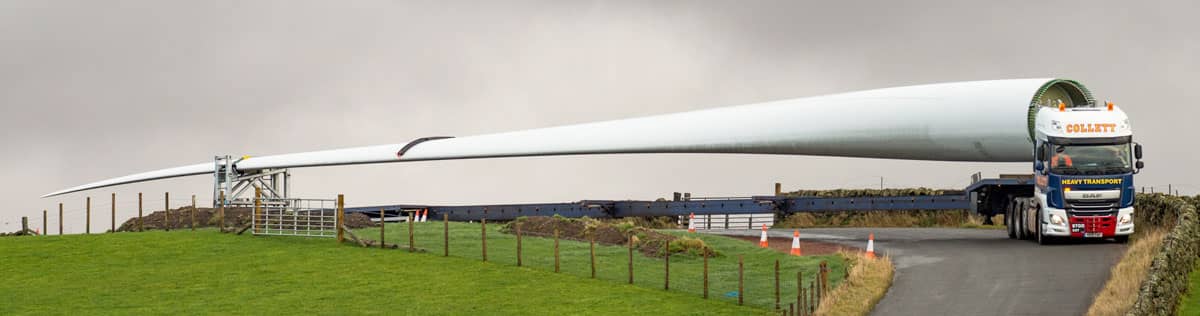 The UK’s Largest Onshore Turbine Blades, Delivered!