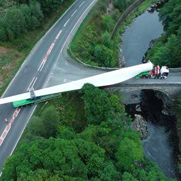 Collett News • 57 Metre Blades for Twentyshilling Wind Farm
