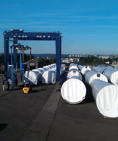 Portside Outdoor Storage for Abnormal Load Transport